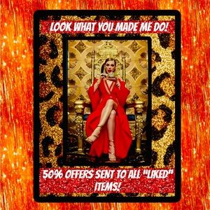 50% OFF ALL LIKED ITEMS!